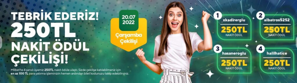 milbet bedava bonusları